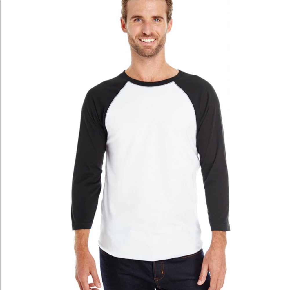 new • lat apparel baseball t-shirt {unisex}